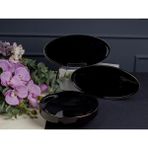 Helen Black 3 Parça Servis Seti - 1 lt - Siyah