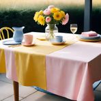Helen George Klasik Masa Örtüsü 140x200 cm (Pembe)
