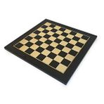 Helena Wood Art El Yapımı Ahşap Satranç Tablası Siyah 50x50cm