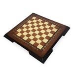 Helena Wood Art Flat Ayaklı Ahşap Satranç Tablası Küçük Gül 35x35cm