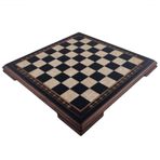 Helena Wood Art Masif Ahşap Koyu Satranç Tablası