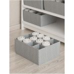 Helen's Home 12 Bölmeli Kutu Çocuk Odası Dolap Çekmece Içi Çamaşır Çorap Düzenleyici Petek Akordiyon Organizer - 02 - Gri - 1 Adet - 30 x 25 x 11