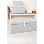 Helen's Home 2 Adet Megaplus En Büyük Boy Kutu Hurç 70X40X30 - Gri