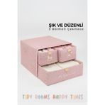 Helen's Home 2 Katlı 3 Gözlü Dolap Içi Düzenleyici Çekmece Içi Dolap Bebek Odası Düzenleyici Organizer