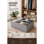 Helen's Home 2'li Set 12 Bölmeli Kutu Organizer Çocuk Odası Dolap Çekmece Içi Çamaşır Çorap Düzenleyici - Puantiyeli
