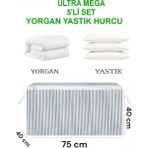 Helen's Home 5'li Set Ultra Mega Sandık Tipi Hurç En Büyük Boy Yorgan Yastık Hurcu 75X40X40 cm