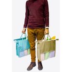 Helen's Home Katlanabilir Alışveriş Bez Çanta 4’lü Set | Dayanıklı, Çok Amaçlı Pazar Çantası 38x40 cm