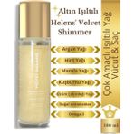 Helen's Velvet Shimmer Vücut Simi ve Saç Bakım YAĞI-100 Ml- Argan Yağıyla Nemlendirici