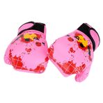 HELEVIA Bebek Erkek Çocuk Boks Eldiveni Yumruk Eğitimi Çocuklar Mücadele Eldiveni (Pembe)