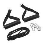 HELEVIA Triceps Aşağı Çekin Halat Spor Salonu Kablo Makinesi Ek Parçaları Çoklu Egzersiz Fitness Için 2 Kulplu Uzun Triceps Kayışı