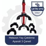 Helezon Yay Çektirme Aparatı Üç Ceneli