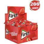 Helia Studio 1 Kutu 200 'lü Çilek Aromalı First Sakız - Nostalji Hediyelik Şekerleme - 340 gr