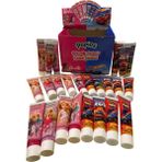 Helia Studio 24 Adet Barbie Bebek ve Yarış Araba Figürlü Fındık Kremalı Şokella Patlayan Şekerli Tüp Çokokrem - 768 gr