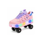 helinaria Işıklı Patenli Çocuk Ayakkabısı | 4 Tekerlekli LED Sneaker