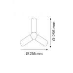 Helios 75-1360 Beyaz 42W 3 Kollu Pervane LED Ampul