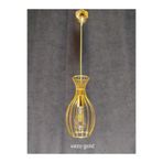 Helios Vazo Gold Sarkıt Armatür, E27, 30 cm Yükseklik, 10 cm Çap