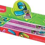 Helix 027900 cetvel, 30 cm, esnek ve sağlam, çeşitli renklerde, Box, 20 adet