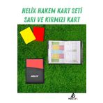 Helix Hakem Kart Seti - Sarı ve Kırmızı Kart | Futbol Hakem Ekipmanları | Hakem Kartlık