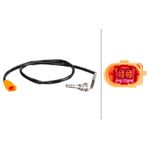 HELLA 6PT010376-261 Egzoz Sıcaklık Sensörü Dizel Partıkul Filtre Sonra Turuncu Polo 10-14 Ibiza 09-15