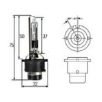 Hella 8GS007001151 Ampul Uzun Far 85V 35W D2R-XENON P32D-3-MAN Mercedes-Benz Scania Volvo 81259010109
