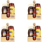 Hellmann's 5'li Sos Paketi ve Ahşap Stand x 4 Adet
