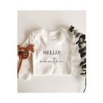 Hello Auntie Uzun Kol Çıtçıtlı Organik Bebek Body, 3 Ay