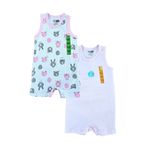 Hello Baby kız bebek yazlık askılı body erkek bebekler için tulum ikili bebek set