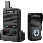 Hello D90 1000MAH Şarjlı Kapalı Devre Telsiz Kapı Zili ve Interkom Sistemi Kesintisiz Çift Taraflı Sesli Iletişim Telsiz - Seçeneksiz