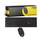 HELLO HL-2573 Işıklı Kablolu oyuncu Klavye Mouse Combo Set
