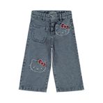 Hello Kitty 2-5 Yaş Kız Çocuk Pantolon -, 3-4 Yaş, 20C25160225S1, Mavi, Kız Çocuklar