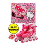 Hello Kitty Inline 4 Teker Paten - (34 - 37 Numara Için Ayarlanabilir) - --