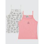 Hello Kitty Kız Çocuk Atlet Seti 2'li Pembe %95 Pamuk 2-10 Yaş Esnek Kumaşlı - 2 - 3 Yaş