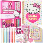 Hello Kitty Not defteri kız çocuk seti, boş kitap, çıkartmalı, kalemli, el işi aksesuarı, kız çocukları ve gençler için hediye