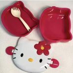 Hello Kitty Okul Beslenme Kabı Kutu Çatal Kaşık