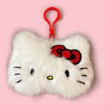 ,hello Kitty Peluş Charm, Hello Kitty Peluş Lisanslı Anahtarlık charm 12 cm Krem - Beyaz