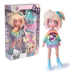 Hello Kitty resmi manga bebeği – Candy Unicorn moda seti – 19,5 cm Japon Kawaii bebeği, 15 hareket noktalı, tek boynuzlu at kıyafeti ve aksesuarları – Sanrio koleksiyon parçası – 3 yaşından itibaren