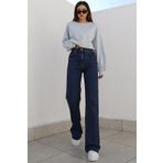 Hello Lovely Total Kadın Likralı Bol Paça Kot Pantolon, Likralı Esnek Kot Pantolon