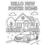 Hello New Foster Home: A Foster-Care Coloring Book