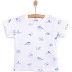 HelloBaby Baby Shark Erkek Tshirt Erkek Bebek - Beyaz - 1 Yaş