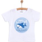 HelloBaby Baby Shark Erkek Tshirt Erkek Bebek - Beyaz - 1,5 Yaş