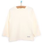 HelloBaby Basic Balıkçı İnterlok Unisex Beyaz Sweatshirt