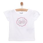 HelloBaby Basic Baskılı Tshirt Kız Bebek - Ekru