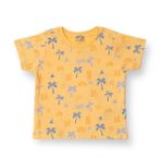 HelloBaby Basic Erkek Palmiye Ağacı Baskılı T-Shirt Bebek - Desenli