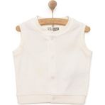 Hellobaby Basic Erkek Ribanalı Yelek - Ekru - 1 Yaş