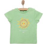 Hellobaby Basic Güneş Baskılı Tshirt Erkek Bebek - Yeşil - 6 Ay
