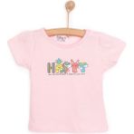 Hellobaby Basic Happy Baskılı Tshirt Kız Bebek - Pembe - 2 Yaş