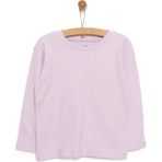 HelloBaby Basic Interlok Uzun Kol Tshirt Kız Bebek - 1 Yaş - Lila