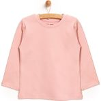 HelloBaby Basic Interlok Uzun Kol Tshirt Kız Bebek - 6 Ay - Pudra