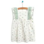 HelloBaby Basic Kız Bebek Beyaz Fistolu Elbise