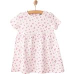 Hellobaby Basic Kız Leopar Desenli Elbise Kız Bebek - Ekru - 3 Yaş